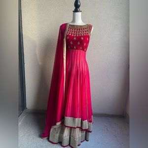 Pink Anarkali